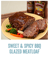 Sweet & Spicy BBQ Glazed Meatloaf